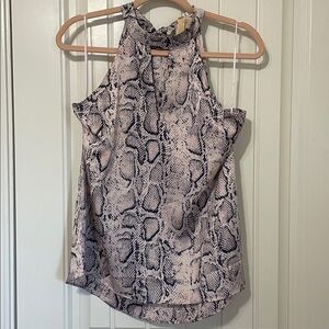 TCEC Blue and Pink Patterned Top